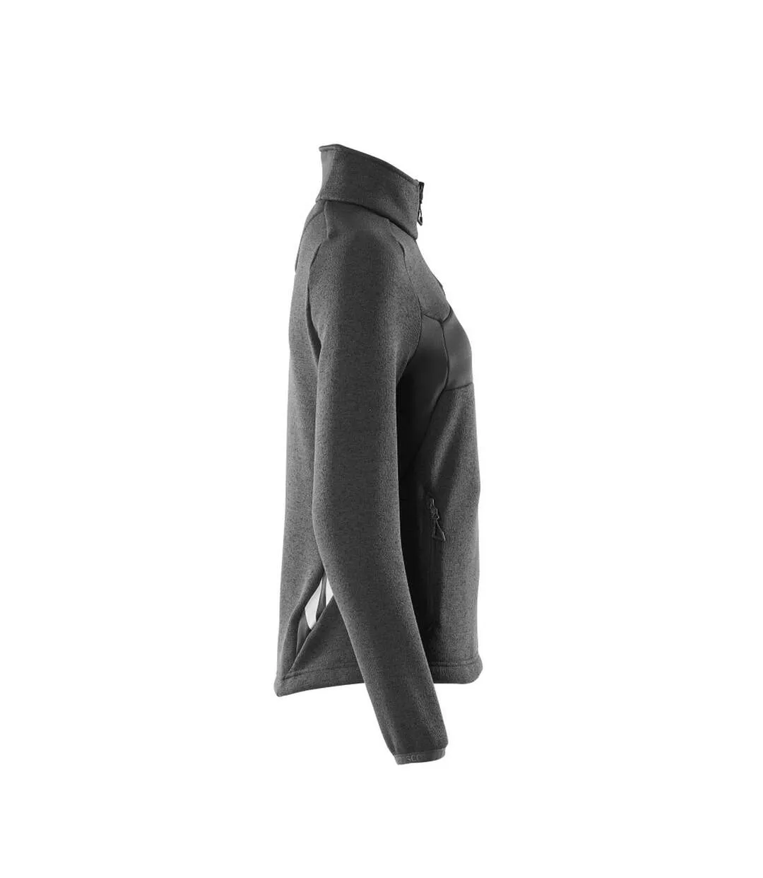 Womens/ladies Accelerate Knitted Jacket Black Mascot-4