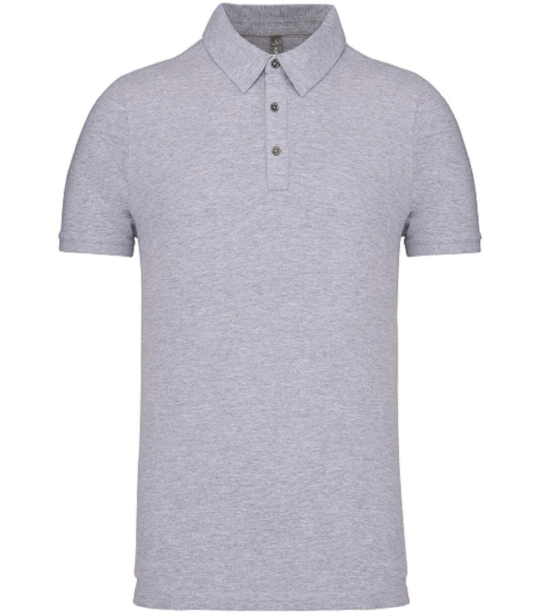 Polo jersey manches courtes - Homme - K262 - gris oxford-2