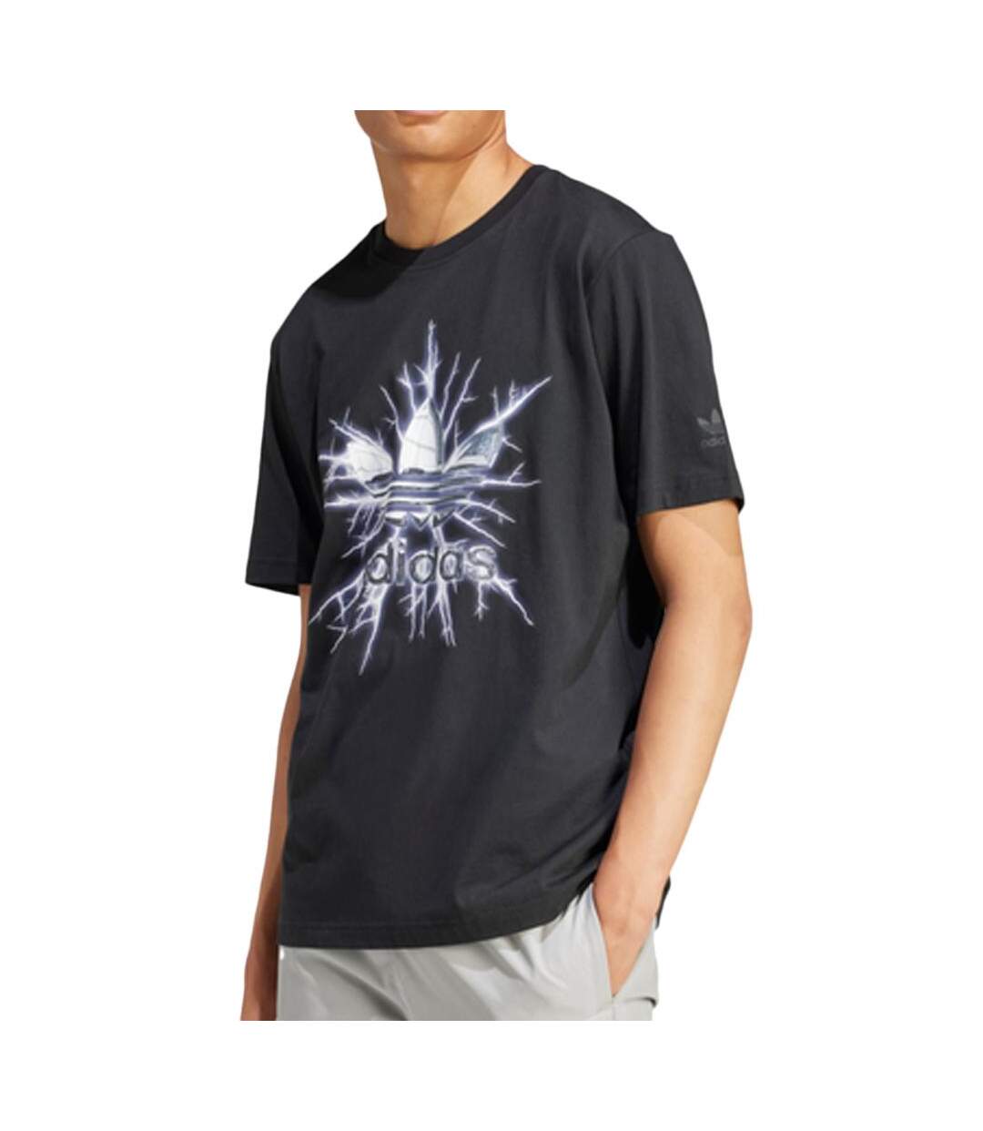 T-shirt Noir Homme Adidas Graphic - L-1