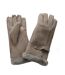 Eastern Counties Leather Womens/Ladies Buckle Detail Sheepskin Gloves (Beige)