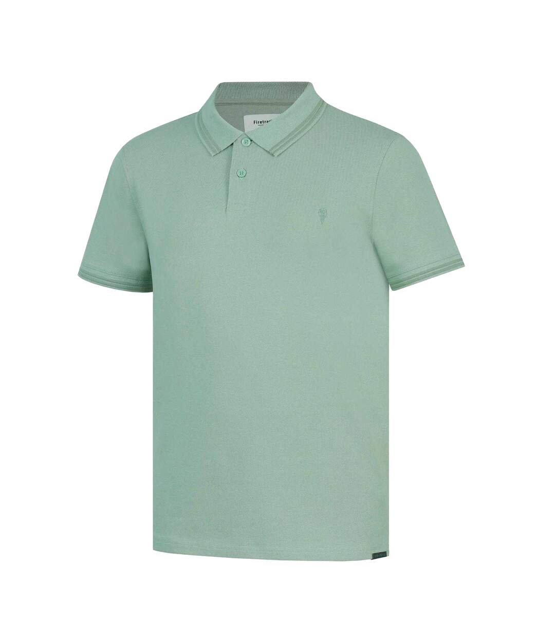 Polo Motif/style Logo Lazer Homme Vert Clair Firetrap-3