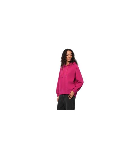 Womens/ladies Motion Plain Hoodie Pink Head