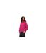 Womens/ladies Motion Plain Hoodie Pink Head-1