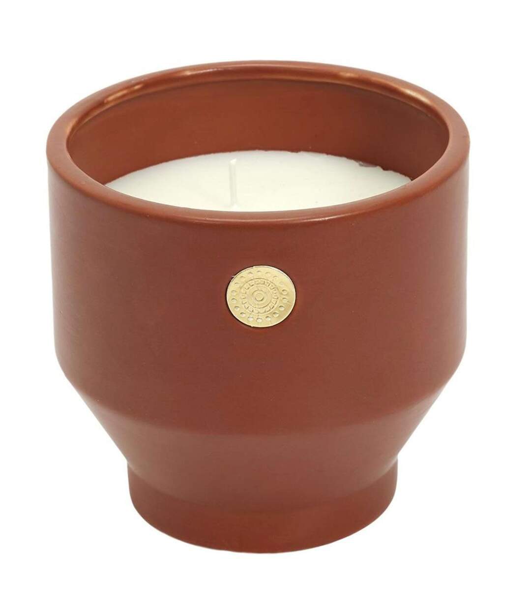 Bougie Parfumée Ciment Médaillon 12cm Pivoine-1