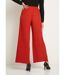 Pantalon large taille élastiquée maille plissée-2