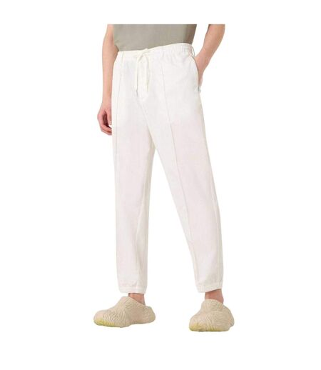 Mens Tapered Trousers White Emporio Armani EA7