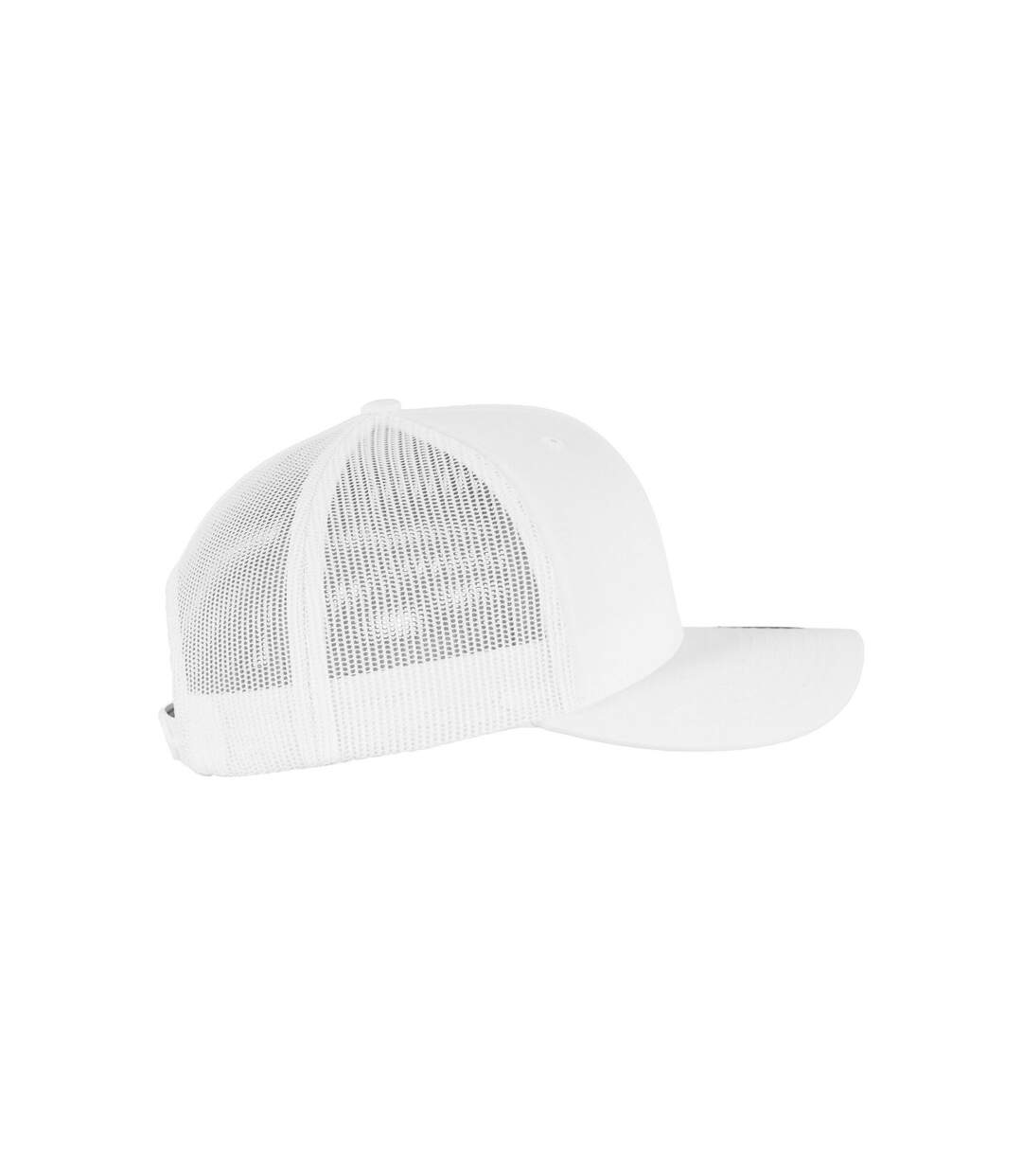 Unisex adult retro trucker cap white Flexfit-4