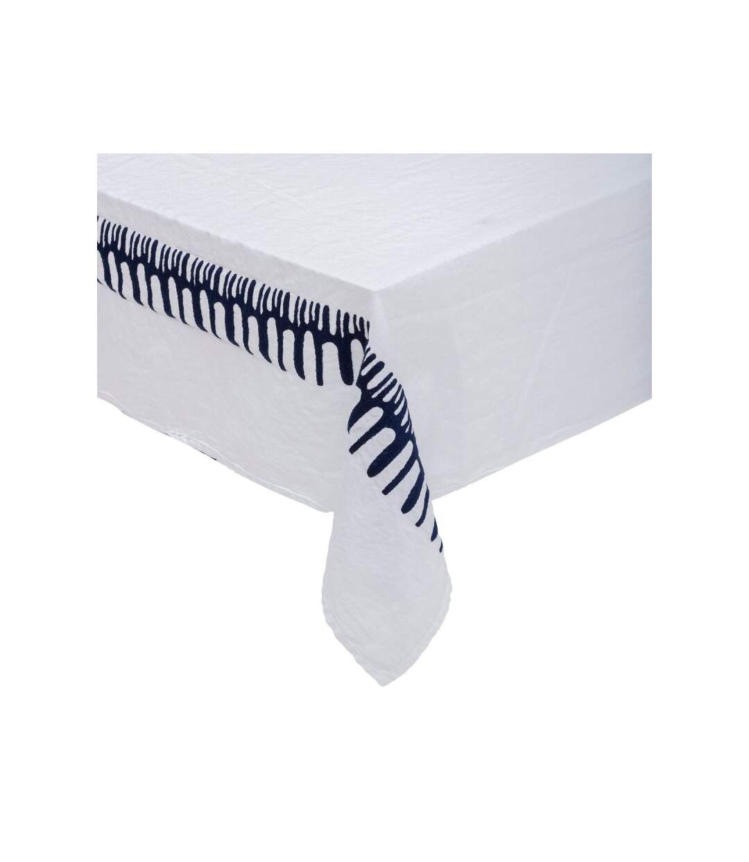Nappe Brodée Madrigal 150x300cm Blanc-1