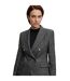 Womens/ladies Jocanah Speckle Regular Suit Jacket Dark Grey Boss-4