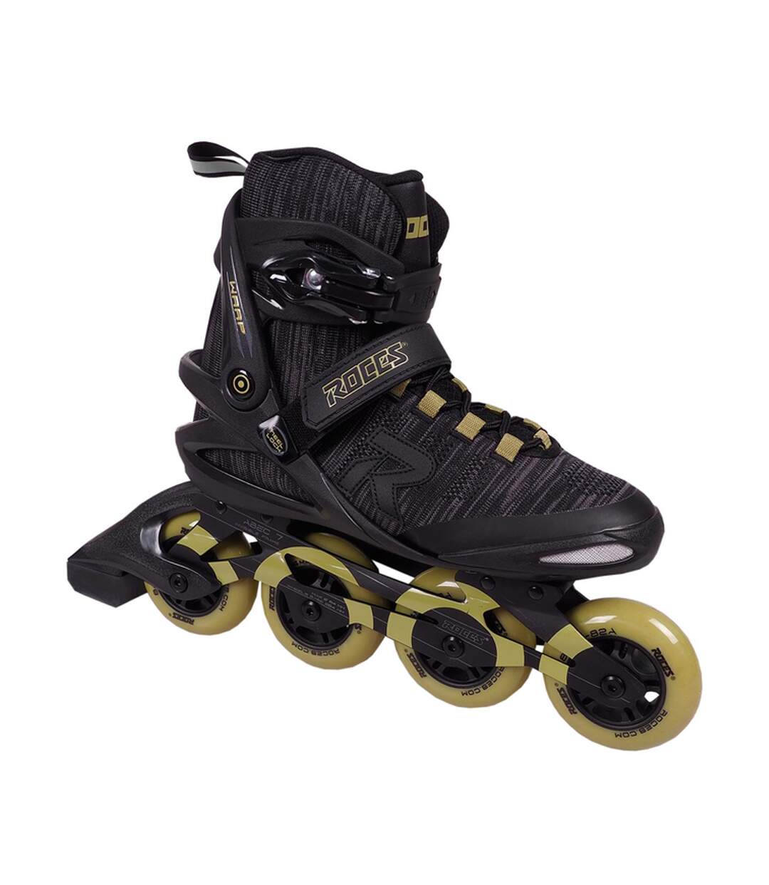 Patins À Roulettes Alignées Warp Thread Homme 46 Fr Noir Vert Roces-1