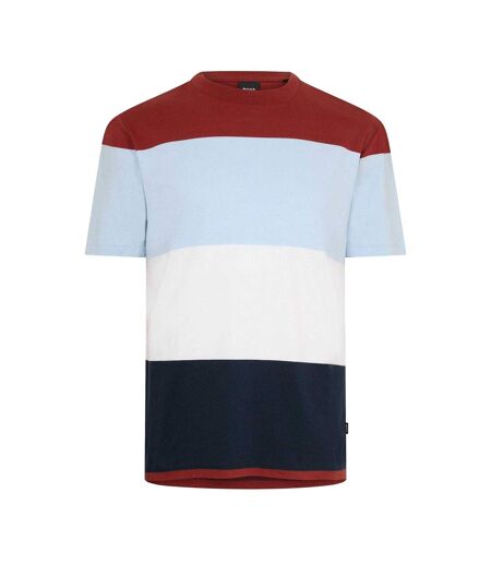 Mens Tiburt 444 Colour Block Regular T-shirt Multicoloured Boss