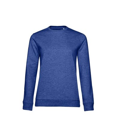 B&C Womens/Ladies Set-in Sweatshirt (Royal Blue Heather)
