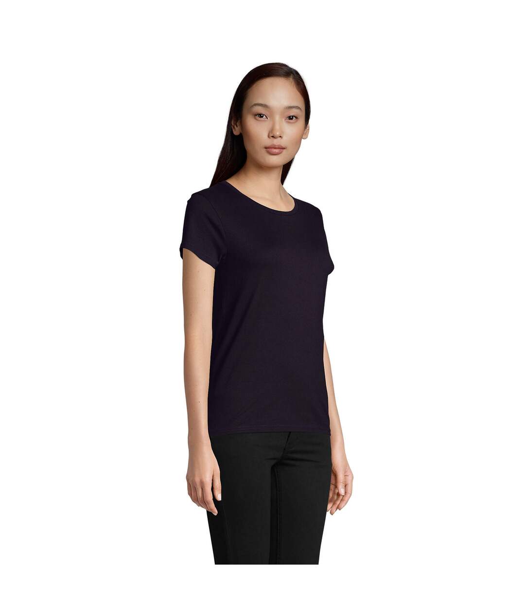 T-shirt Pioneer Femme Bleu Marine Français SOLS-3