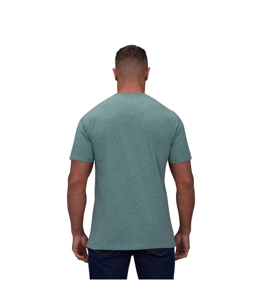 Mens Classic Organic T-shirt Green Marl Raging Bull-2
