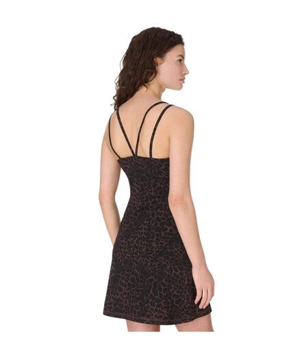 Robe Courte Yoga Motif/style Imprimé Léopard Ultimate Studio Femme Marron Sweaty Betty
