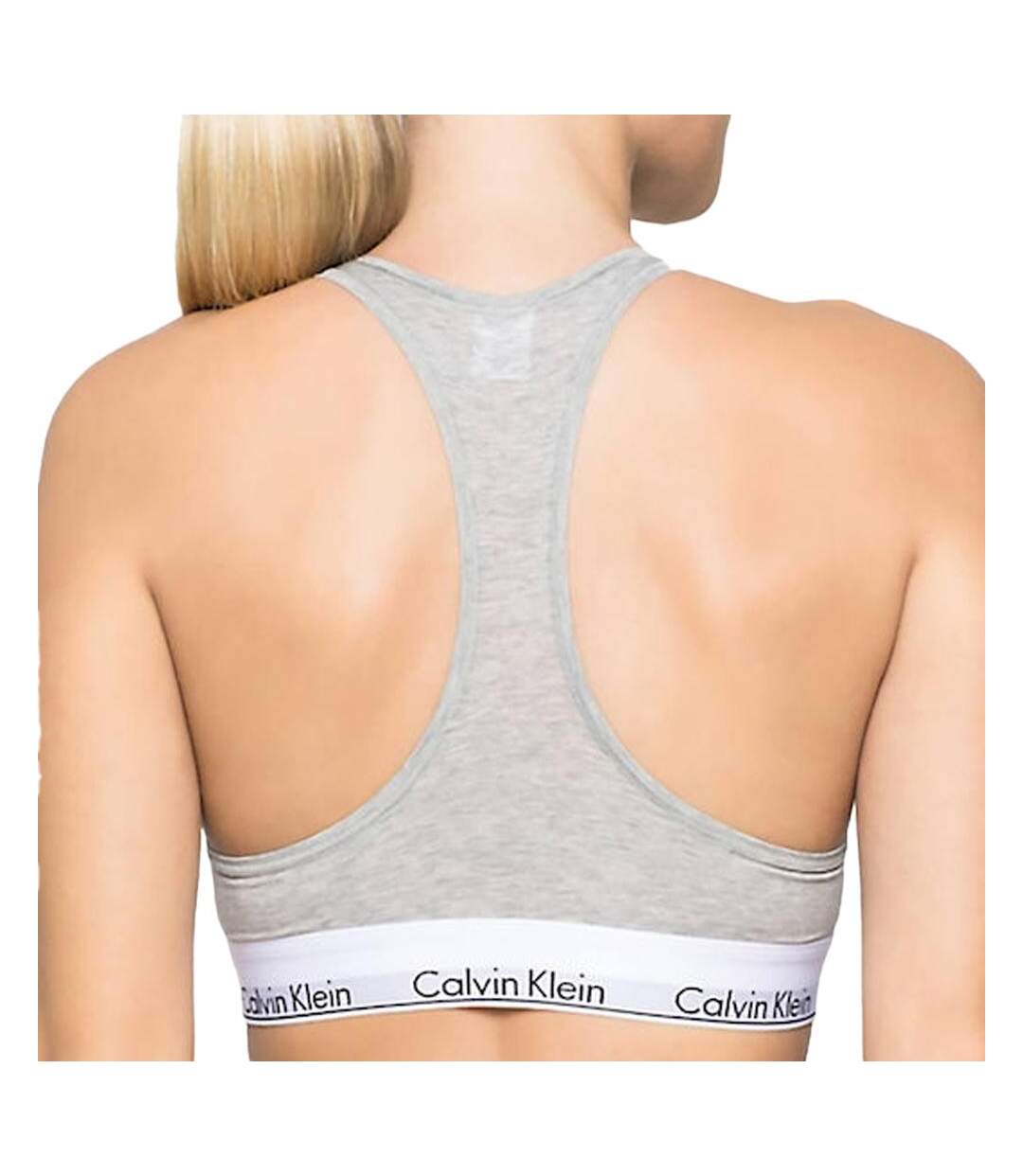 Brassière gris femme calvin klein jeans unlined 0000f3785e-2