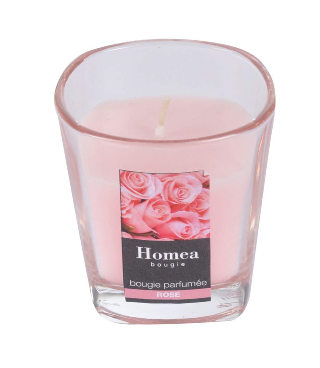 Bougie Parfumée en Verre Essentiel 7cm Rose-2