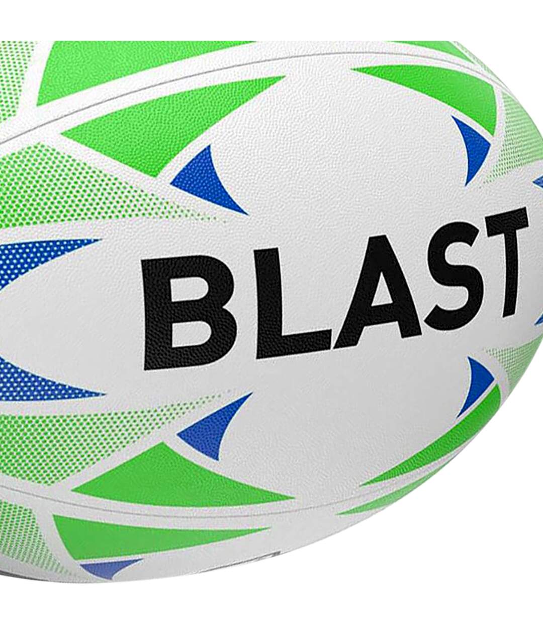 Ballon de rugby blast taille 5 blanc / bleu / vert Rhino-3