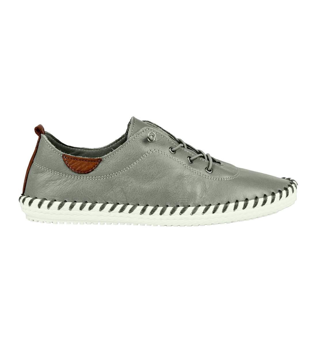 Tennis st ives femme gris / blanc Lunar-3