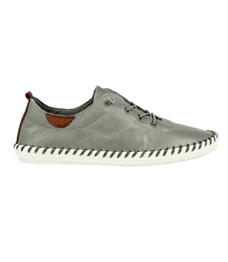 Tennis st ives femme gris / blanc Lunar