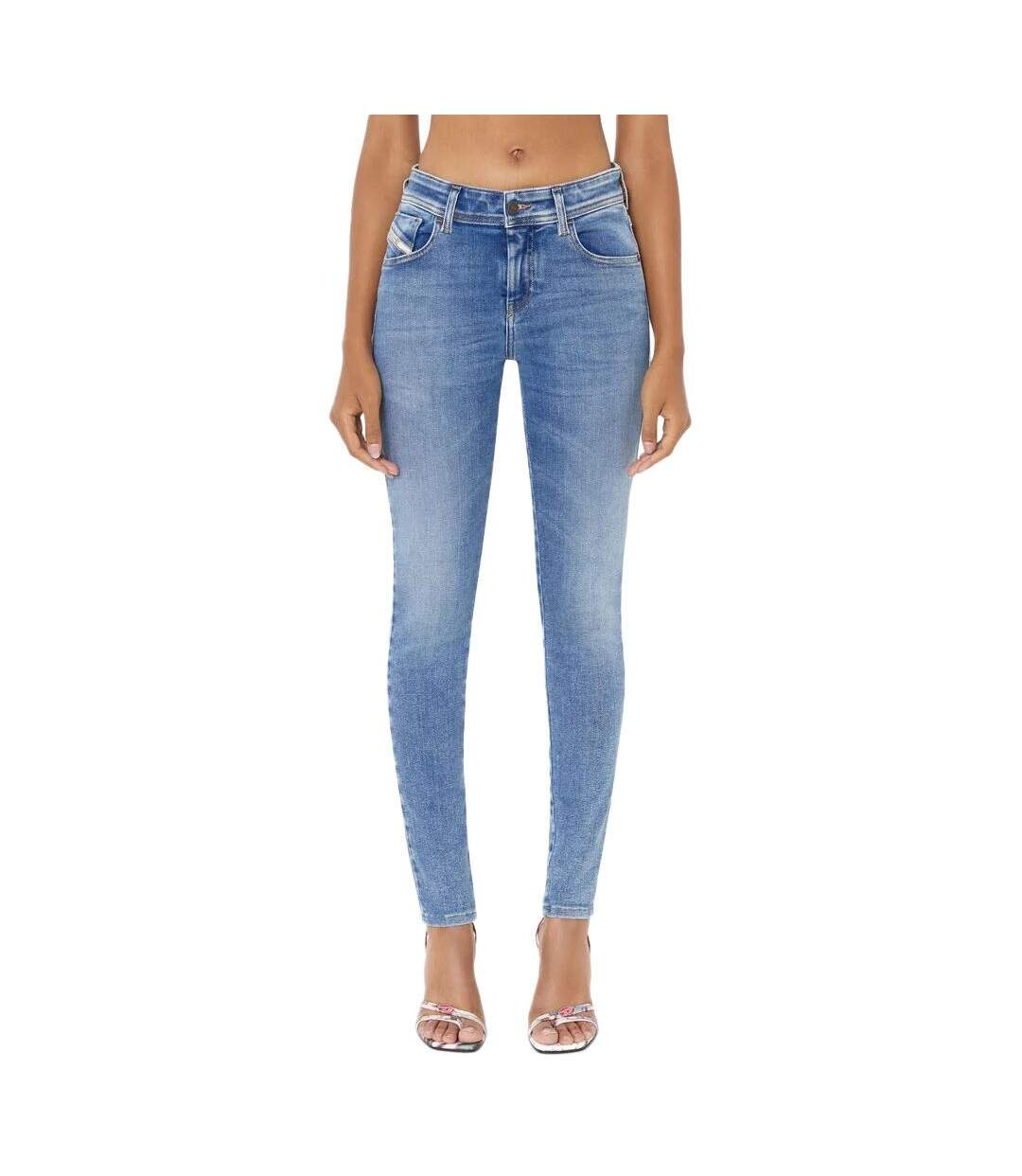 Jean slim bleu femme diesel slandy a04108 - 26-1