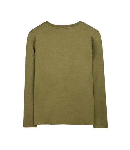 T-shirt kaki femme teddy smith mianas - l