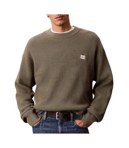 Pull vert homme calvin klein 350terry monog yas