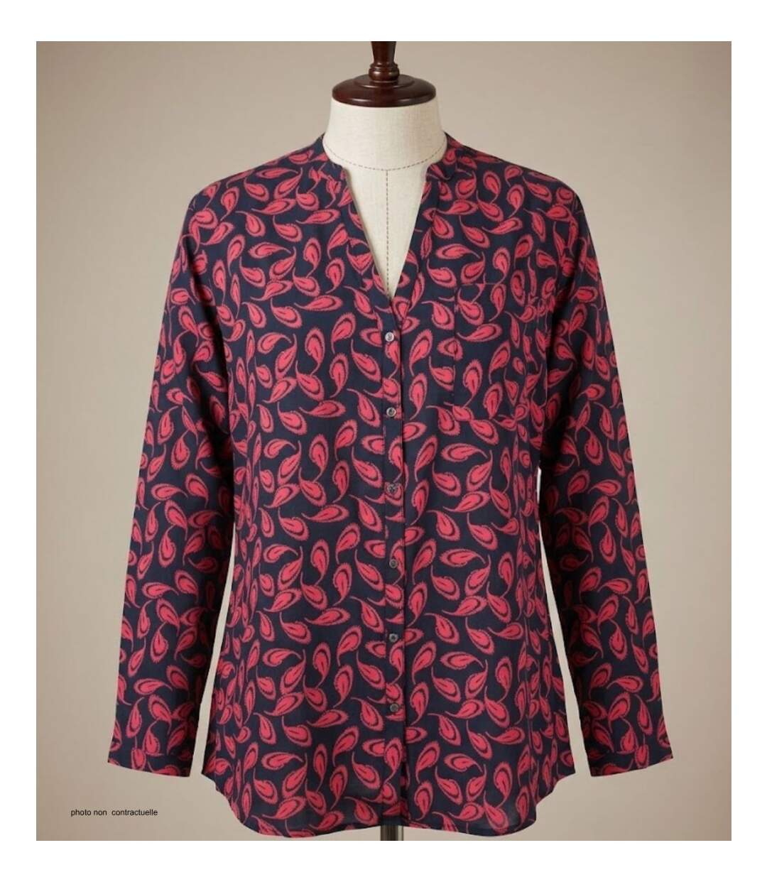 Chemisier en Viscose MAYFLOWER N3203 : Confort Fluide et Look Chic Assuré-3