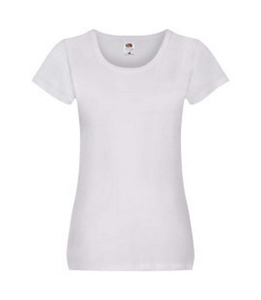 T-shirt femme blanc Fruit of the Loom