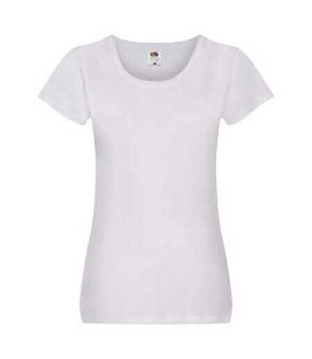 T-shirt femme blanc Fruit of the Loom Fruit of the Loom