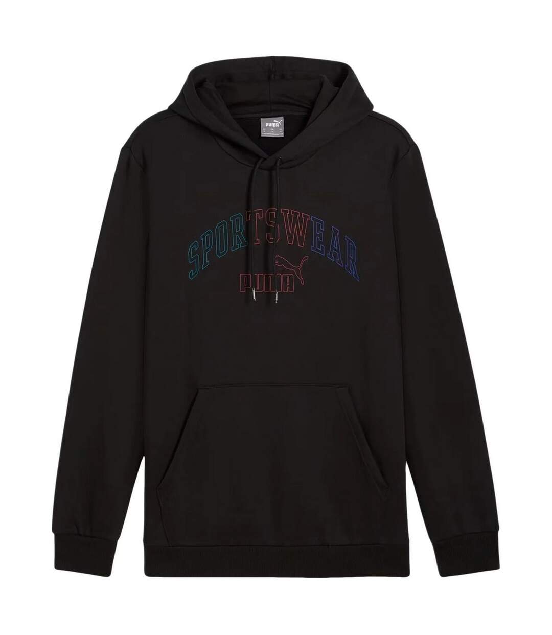 Sweat À Capuche Style Logo Dégradé Ess+ Lab Femme Noir Puma-1