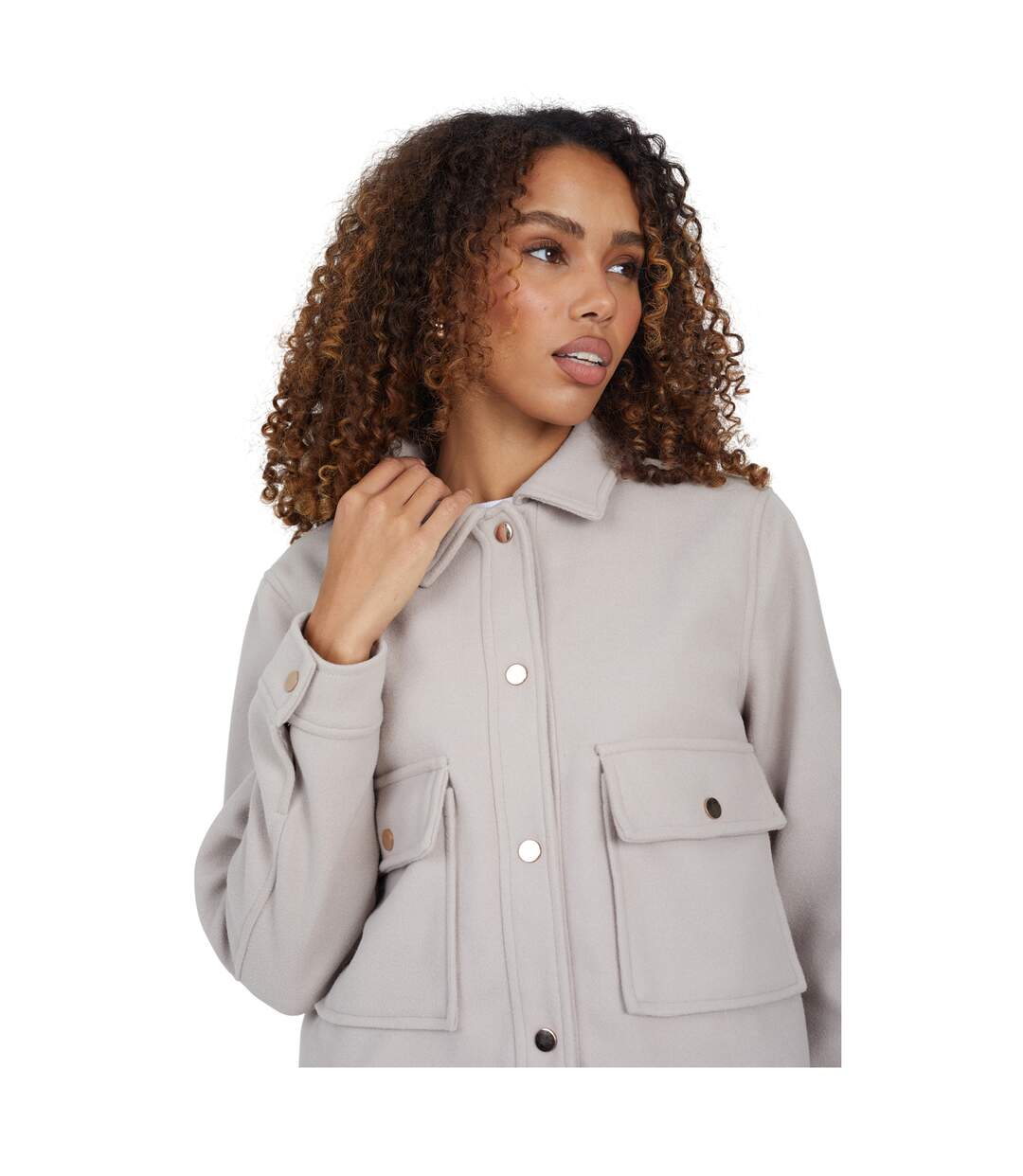 Veste Melanie Femme Beige Chiné Brave Soul-3