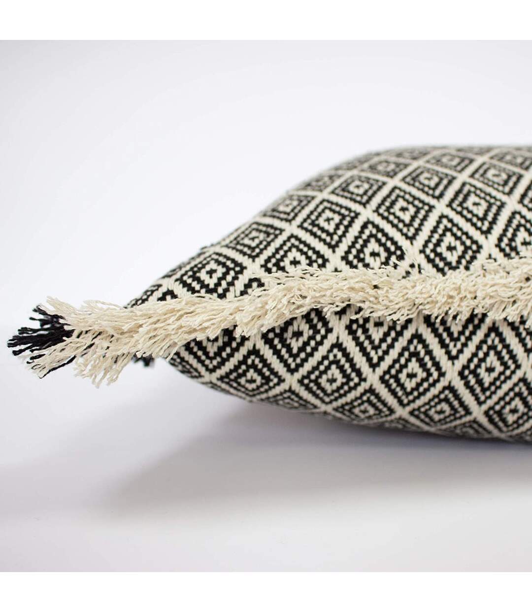 Tangier cushion cover one size black/white Paoletti-2