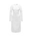 Robe Mi-longue Motif/style Broderie Femme Blanc Boss-1