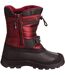 Bottes de neige kukun unisexe rouge Trespass