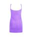 Womens/ladies Touch Carefully Fuzzy Mini Dress Violet White Off White-2