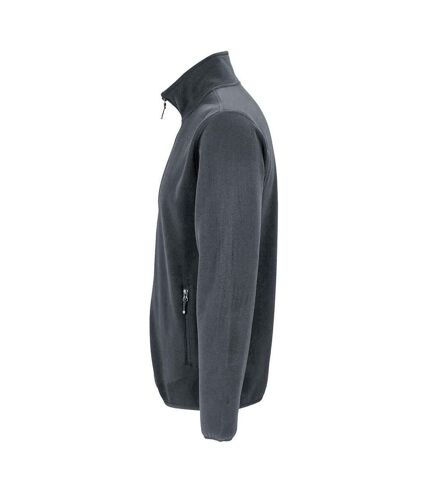 SOLS Mens Factor Recycled Fleece Jacket (Charcoal)