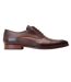 Mens Angelo Leather Derby Shoes Brown Base London-4