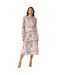 Womens/ladies abstract midi dress cream Principles-1