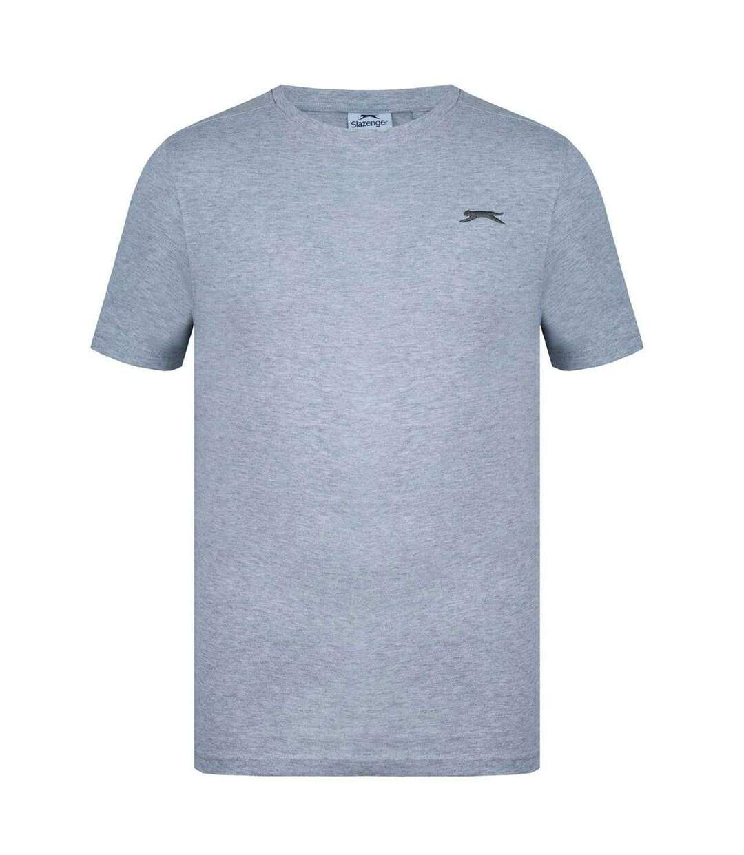 T-shirt Motif/style Logo 3d Homme Gris Chiné Chiné Slazenger-1