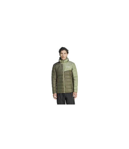 Mens Mt Down Hooded Jacket Olive Strata Evergreen Adidas