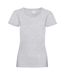 Womens/Ladies Value Fitted Short Sleeve Casual T-Shirt (Grey Marl) - UTBC3901