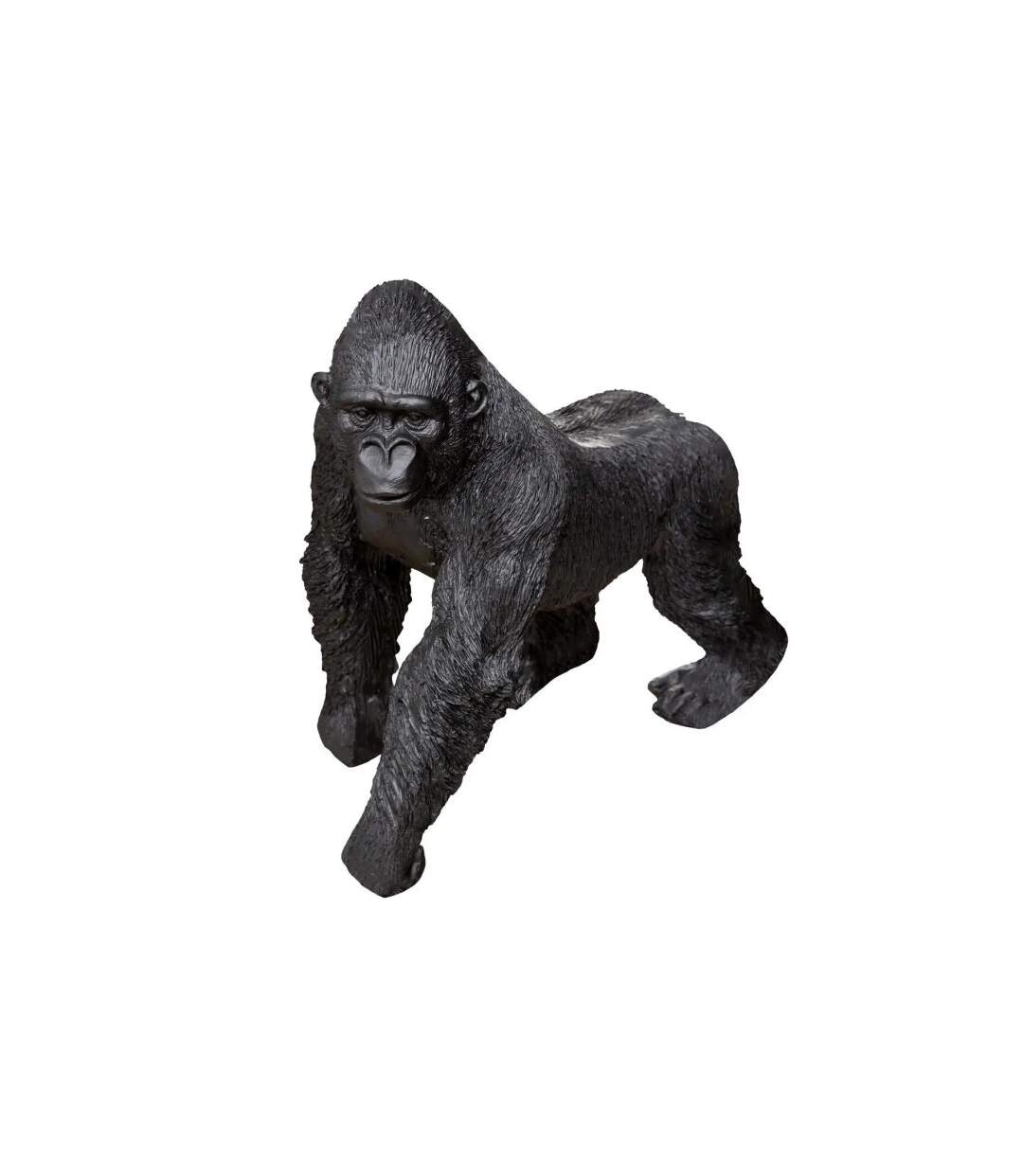 Statuette Déco Gorille en Mouvement 22cm Noir-1