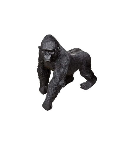 Statuette Déco Gorille en Mouvement 22cm Noir