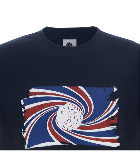 T-shirt Motif/style Tourbillon Homme Bleu Marine Pretty Green