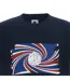 T-shirt Motif/style Tourbillon Homme Bleu Marine Pretty Green-3