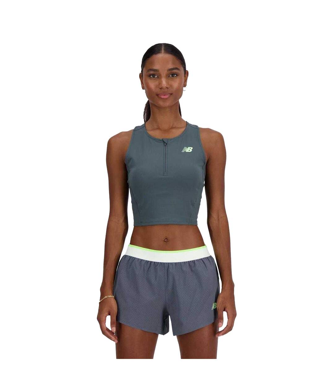 Débardeur Compétition Femme Gris New Balance-2
