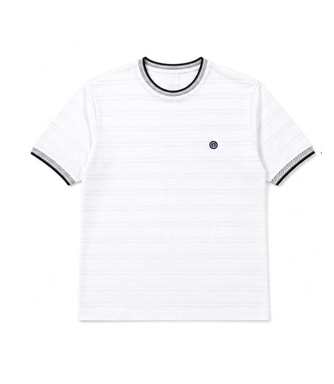 T-Shirt blanc homme rms26 rayures-1