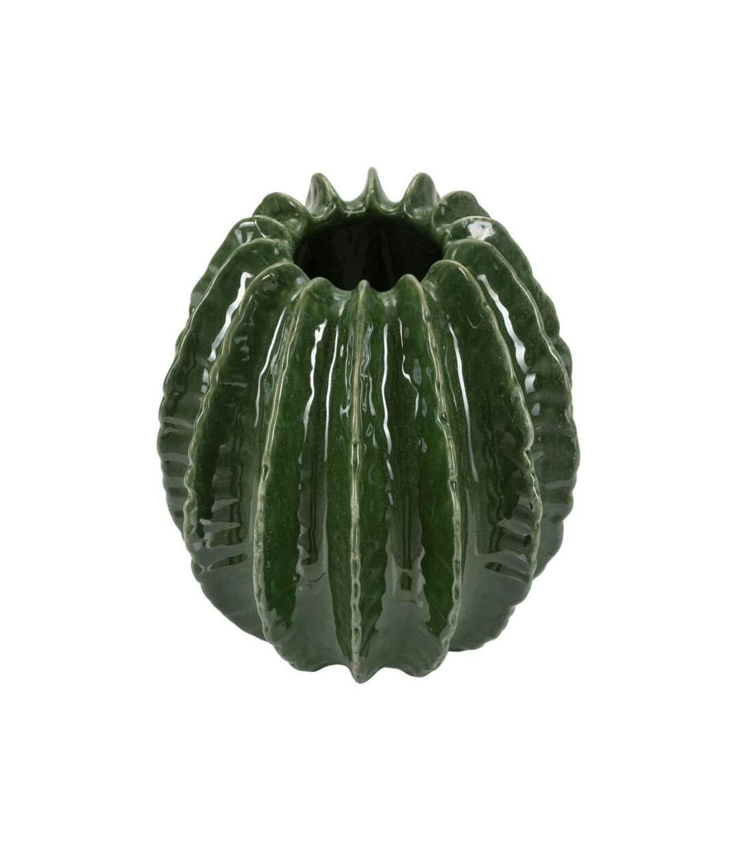 Vase Déco en Céramique Cactus 31cm Vert-2