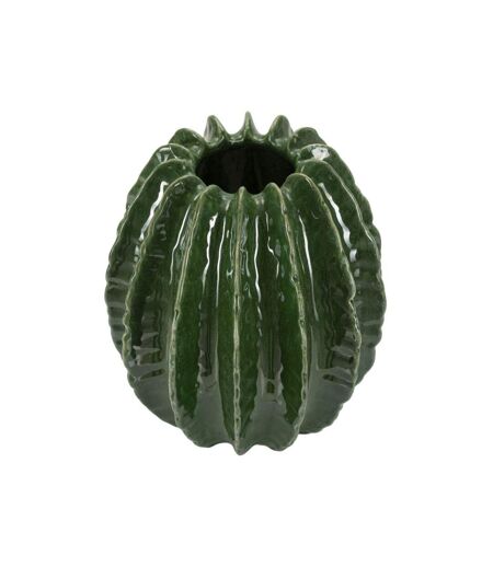 Vase Déco en Céramique Cactus 31cm Vert